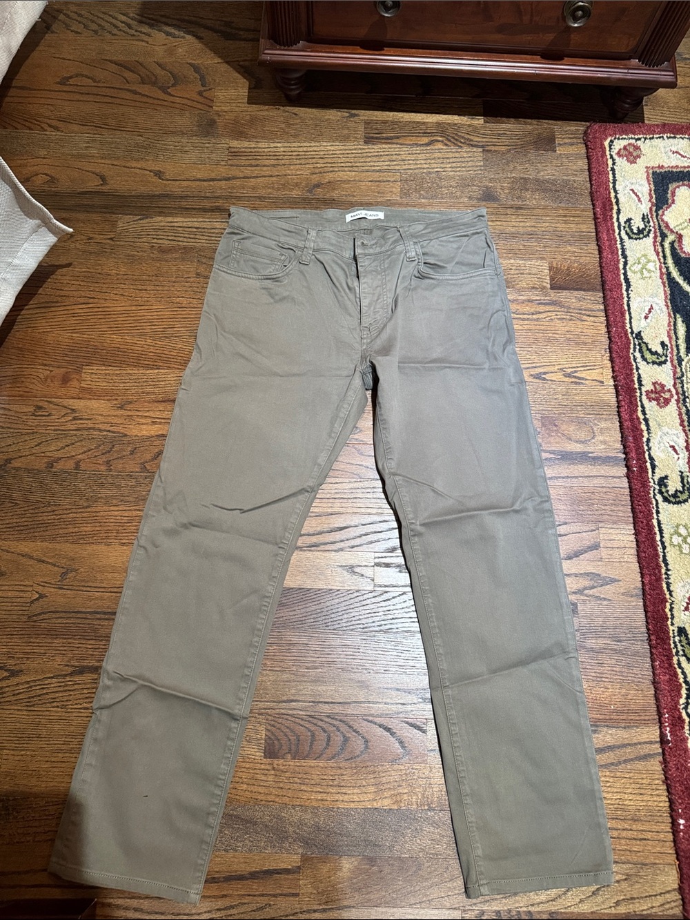 Mavi Men's Straight Jeans in Taupe-Grey